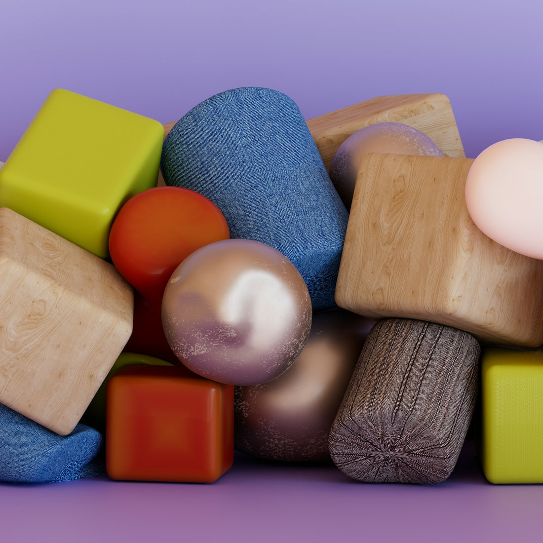 a group of different colored rocks