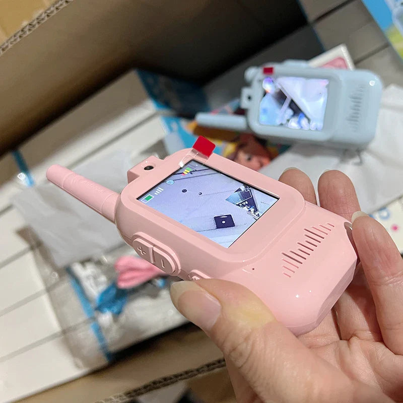 Video Walkie Talkies for Kids 2 Pack Rechargeable Toddler Toys for Indoor Camping Travel Birthday Gfits for Kids Ages 3-12 Atypical Journey Store