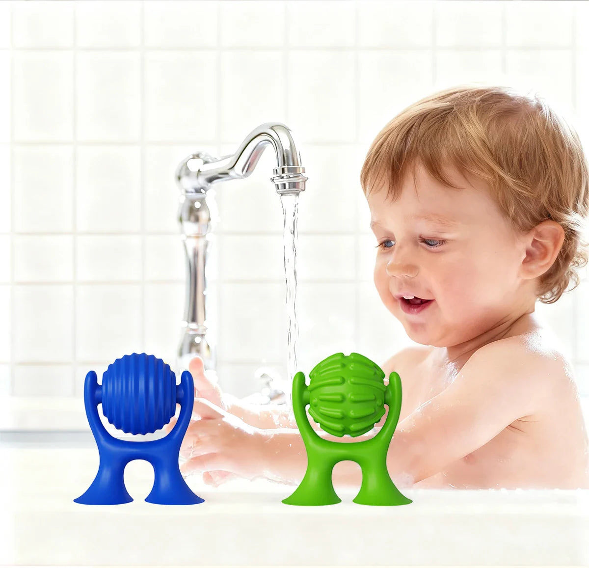 2PCS Spinning Suction Cup Sensory Toys Silicone Anxiety Relief Small Fidget Toys for Office Desk Travel Classroom Must Haves Atypical Journey Store