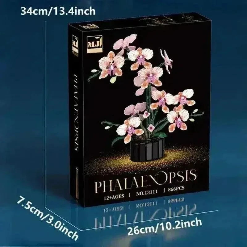 12+ Age DIY Innovative Orchid Bonsai Building Blocks Kit - Atypical Journey Store