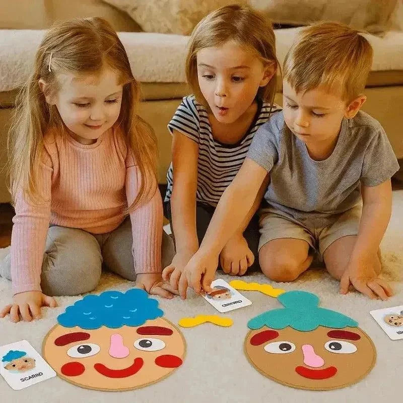 Emotional Learning Toy - Handcrafted Social Emotional Face Maker - Atypical Journey Store