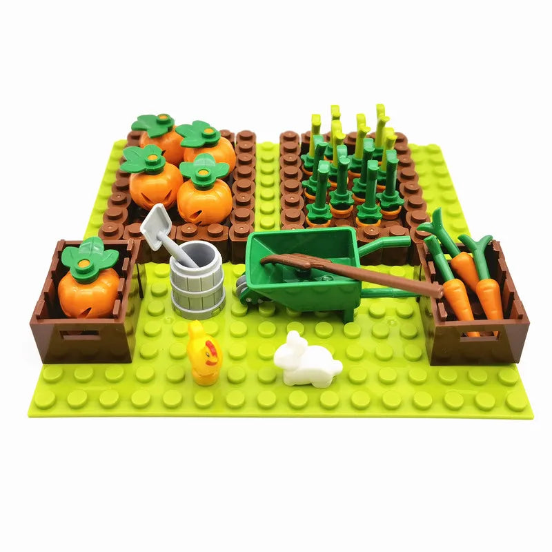 Creative City Farm Building Blocks Set with Animals: Pigpen, Doghouse, Henhouse Toys for Kids Atypical Journey Store