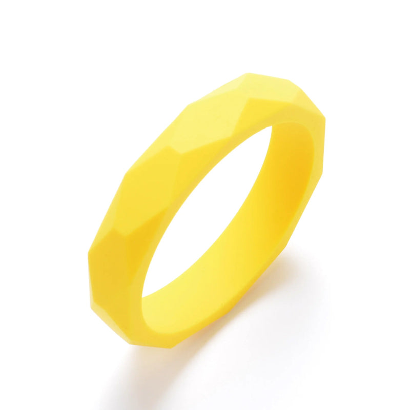 LOFCA 1PC Teething Bracelet Silicone Baby Bangle Teether Wristband Aldut Size Fashion Chew Toy Silicone Beads Nursing Jewelry Atypical Journey Store