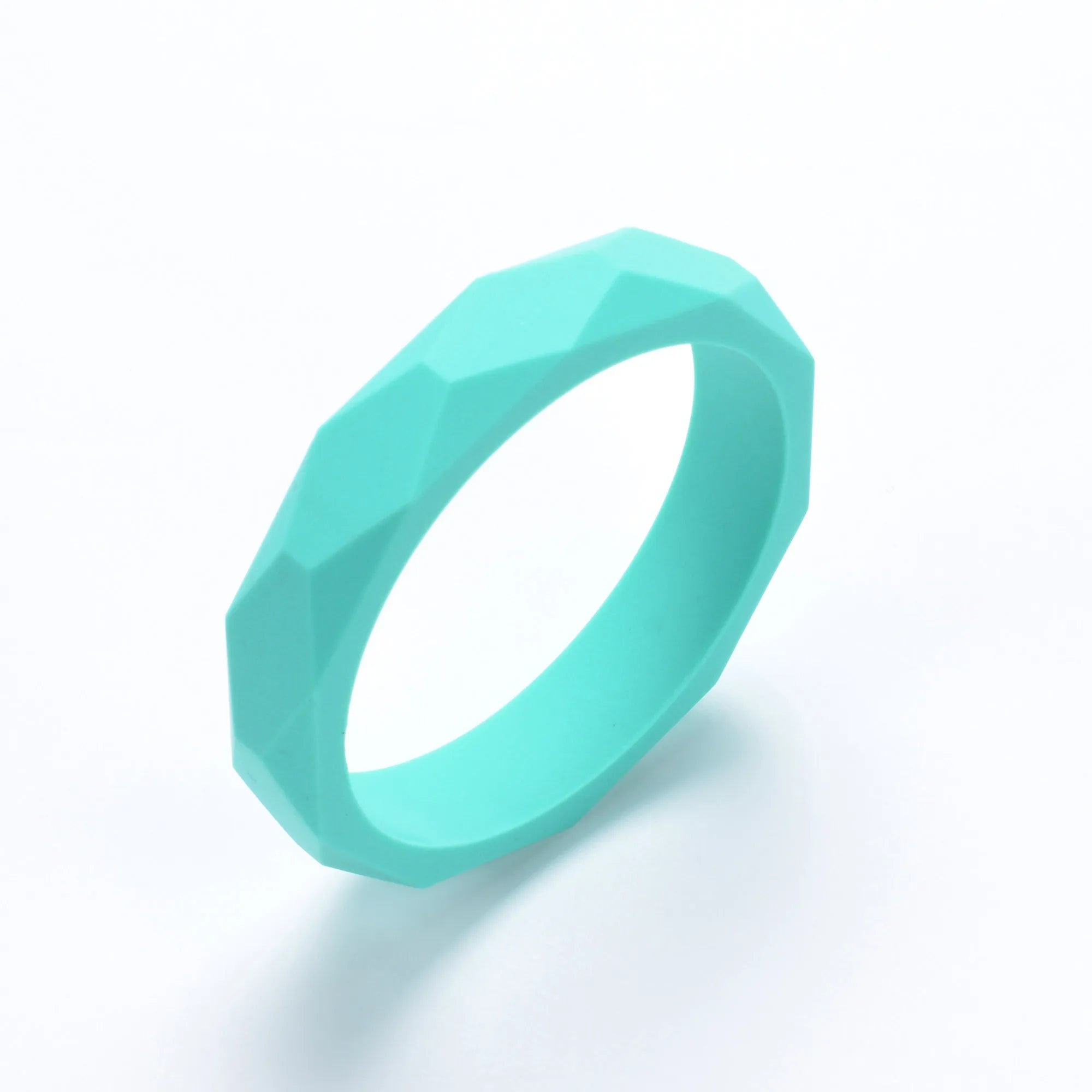 LOFCA 1PC Teething Bracelet Silicone Baby Bangle Teether Wristband Aldut Size Fashion Chew Toy Silicone Beads Nursing Jewelry Atypical Journey Store