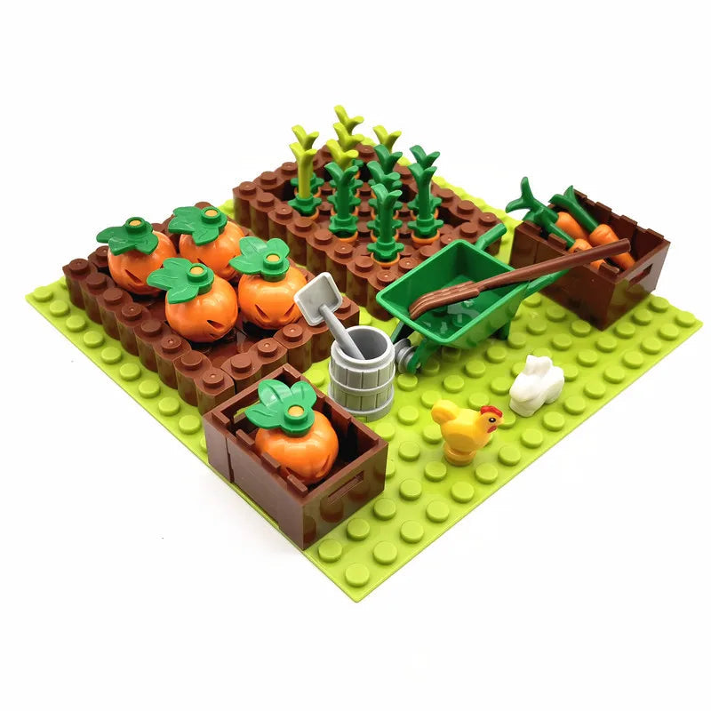 Creative City Farm Building Blocks Set with Animals: Pigpen, Doghouse, Henhouse Toys for Kids Atypical Journey Store