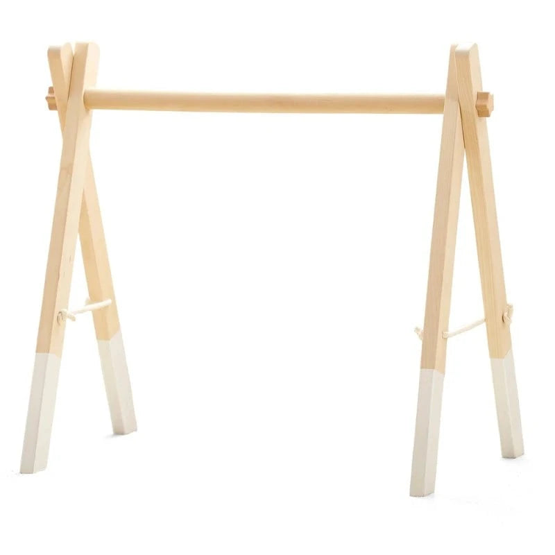 Wooden Baby Play Gym with Music Activity Mat for 0-12 Months - Sensory Development Toys with Mobile Bells for Limb Exercises Atypical Journey Store