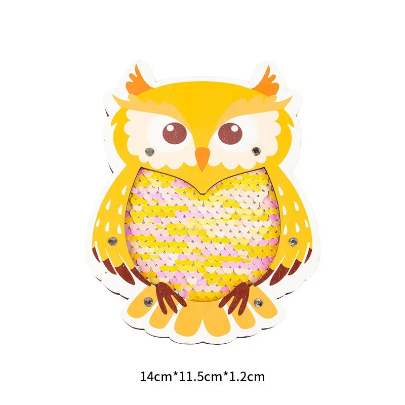 2024 DIY Montessori Busy Board  Accessories Wooden Graffiti Digit Early Ball Sequin Helicopter Educational Toy For Children Gift Atypical Journey Store