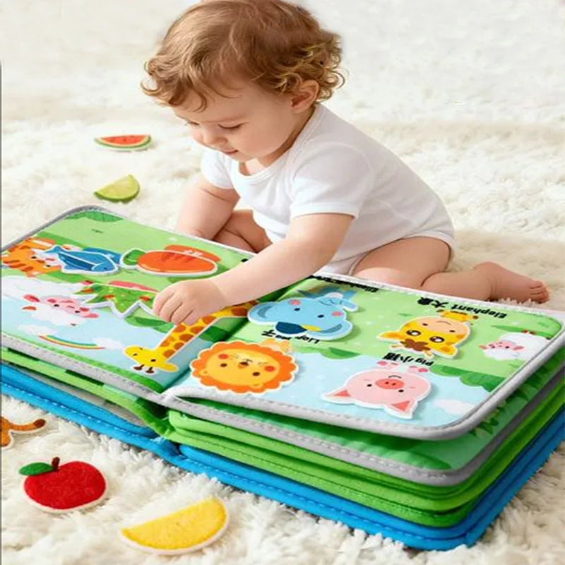 Montessori Farm Animal Busy Cloth Book for Toddlers - Educational Fine Motor Skills Development Toy Atypical Journey Store