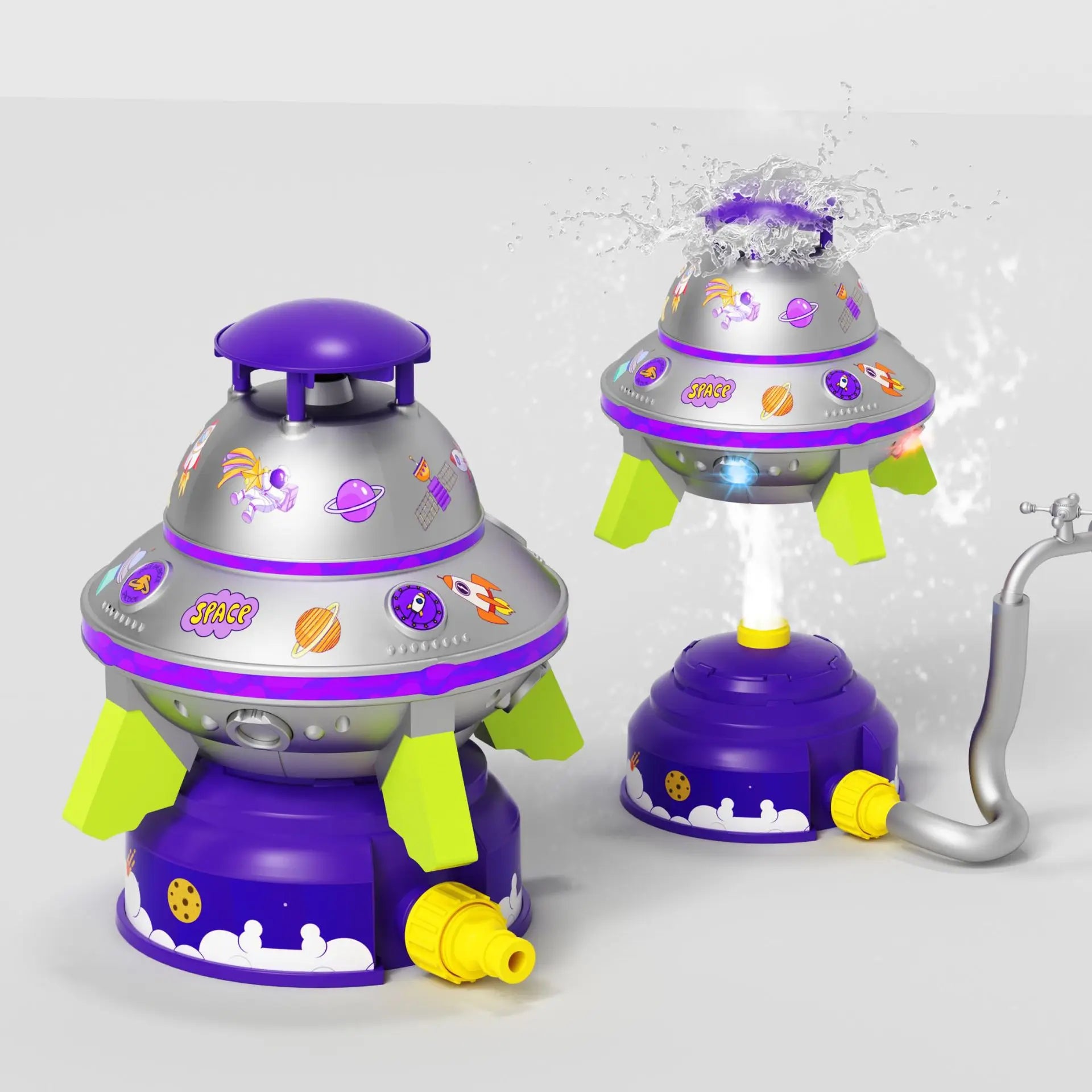 Water Sprinkler Toy Flying Saucer Launcher Windmill 360 Rotation Water Spray Toy Outdoor Garden Lawn Game Kid Birthday Gifts Atypical Journey Store