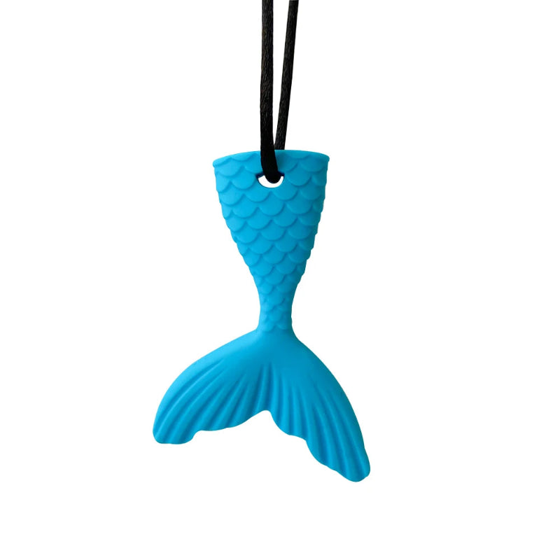 1pcs Silicone Teether Kids Chew Necklace Sensory Chewy Pendant Oral Motor Toys Therapy Tools for Autism ADHD chidren's goods Atypical Journey Store