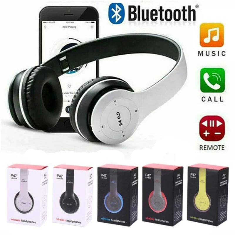 Handsfree Wireless Headphones Noise Canceling Headphone Earphone P47 headset Bluetooth Head Phone for iPhone Huawei Samsung S22 Atypical Journey Store