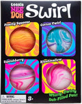 Hot 4Pcs Swirl NeeDoh Teenie Stress Balls Ultra Squishy Moldable Sensory Fidget Toy Blind Box Anti-Stress Relief for Adults Atypical Journey Store