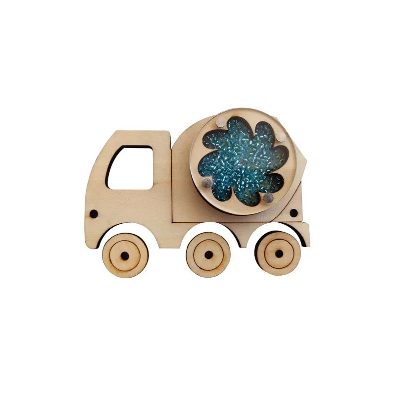 2024 DIY Montessori Busy Board  Accessories Wooden Graffiti Digit Early Ball Sequin Helicopter Educational Toy For Children Gift Atypical Journey Store