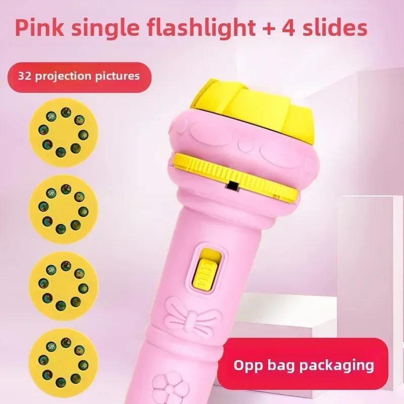 Educational Projector Flashlight Toy for Kids - Luminous Cartoon Patterns for Early Learning and Development Atypical Journey Store