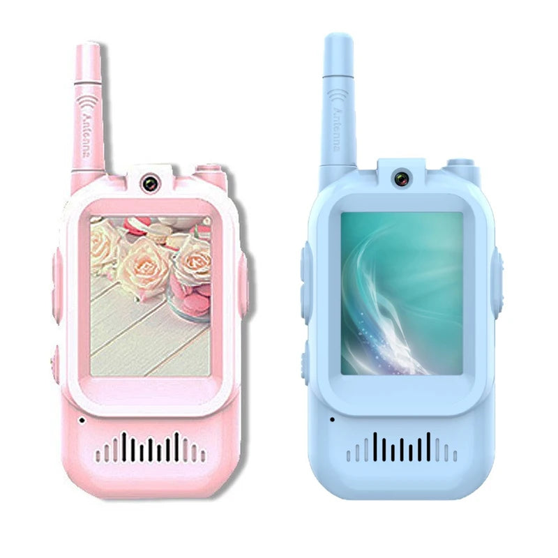 Video Walkie Talkies for Kids 2 Pack Rechargeable Toddler Toys for Indoor Camping Travel Birthday Gfits for Kids Ages 3-12 Atypical Journey Store