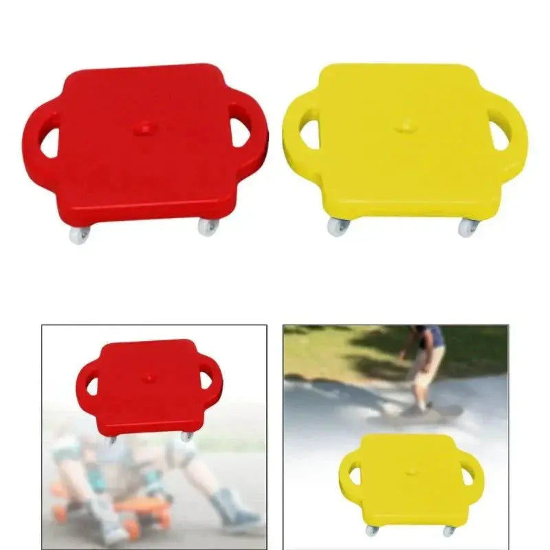 Kids scooter board with handles for preschool physical education and play