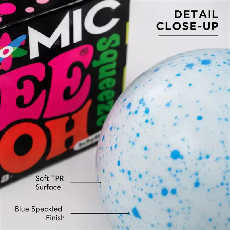 Needoh Snow Ball Crunch Stress Ball Squishy Fidget Sensory Toy Soft Quick Rebound Flour Filling  Anti-anxiety Decompression Toy Atypical Journey Store