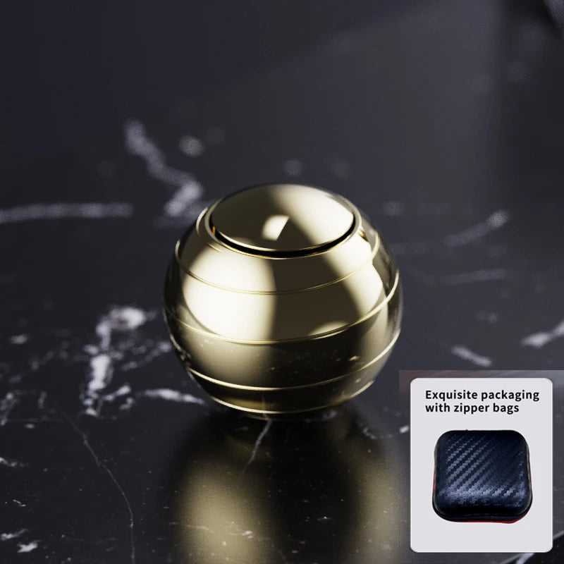 EDC Finger Decompression Metal Desktop Gyroscope Finger Stress-Relieving Toy Stress Relief Visual Fidget Spinner Children's Gift Atypical Journey Store