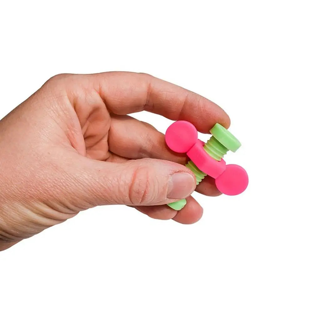 4pcs/set ABS Rotating Screw Colorful Focus Tool Pencil Cases Random Color Anxiety Relief Push Fidget Pencil Toppers Atypical Journey Store