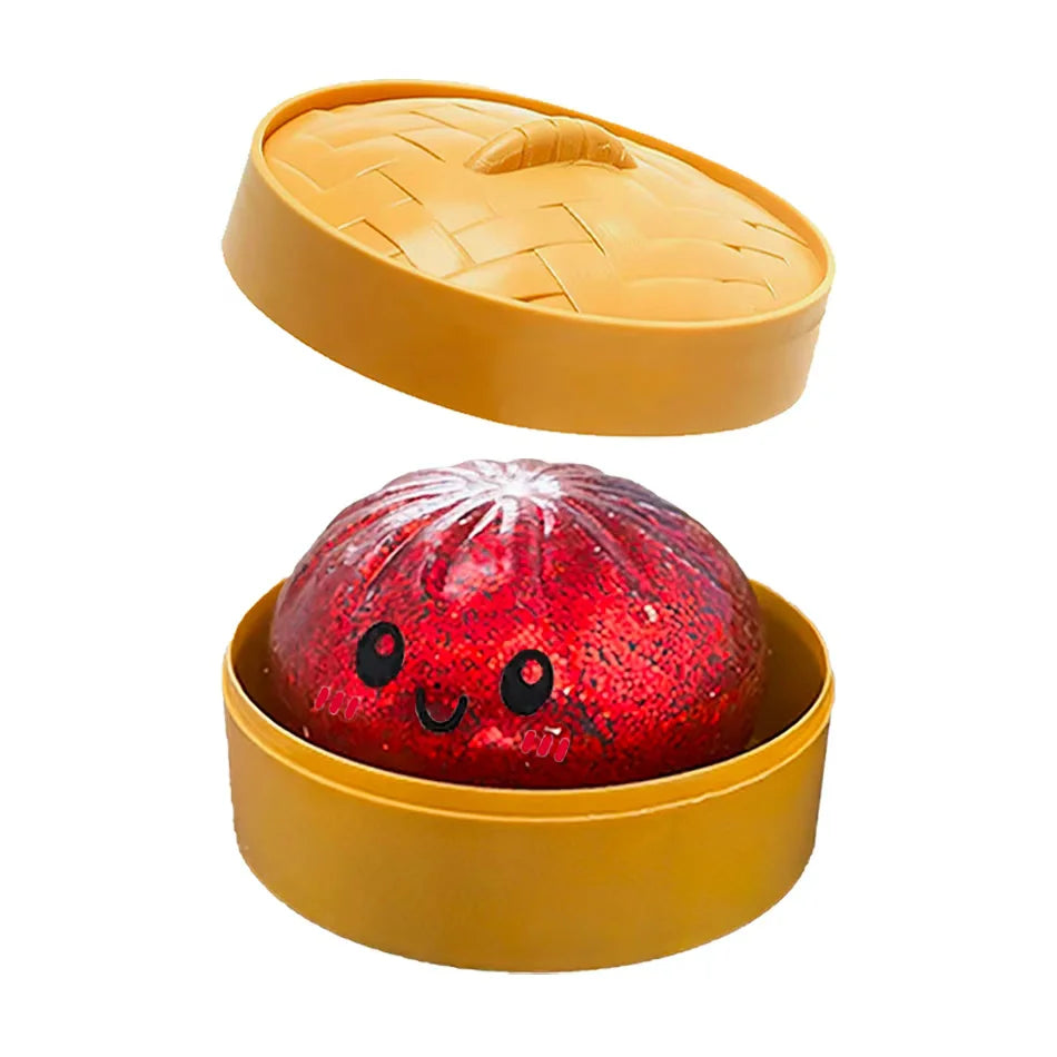 New 1-12pcs Glitter Dumpling Glitter Dumpling Squishy with Box Dumplings Sensory Squeeze Toy for Stress Relief Toys Atypical Journey Store
