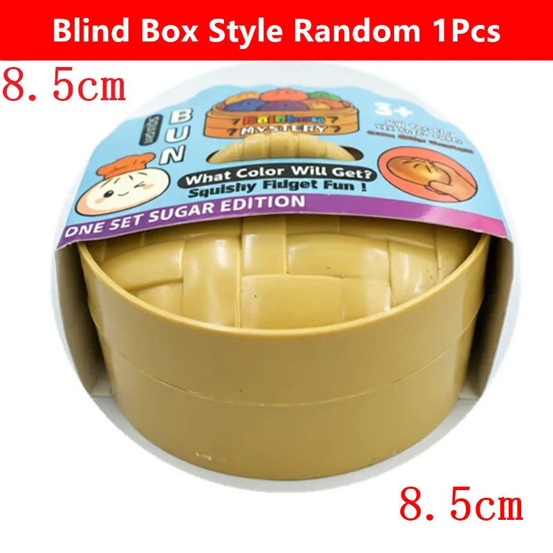 5.5/8.5cm Stress 1-12Pcs Dumpling Squash Toy Dampaline Squishy with Box Dumplings Sensory Squeeze Toy for  Relief Gift Birthday Atypical Journey Store