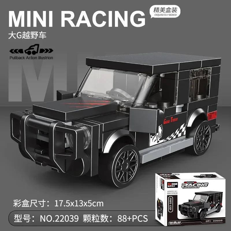 Racing Car Bus Engineering Vehicle Ambulance Pull Back Model Building Blocks Brick Toys Children Boys Compatible With Lego Atypical Journey Store
