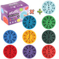 9 Pcs Math Fidget Spinners Multiplication & Division Learning Toys for Kids Hands-On Math Manipulatives Games for Classroom Atypical Journey Store