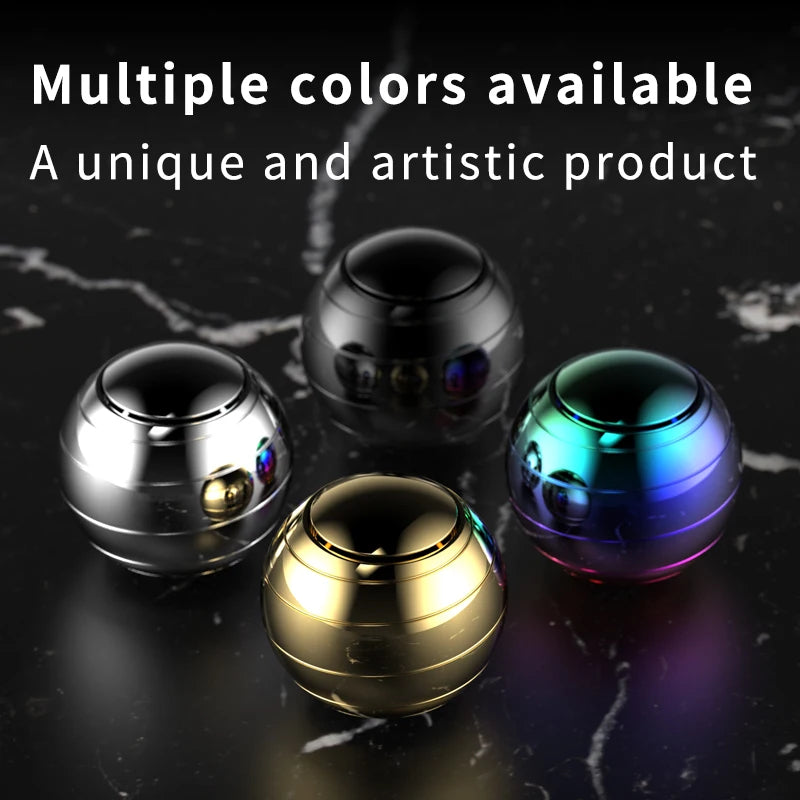 EDC Finger Decompression Metal Desktop Gyroscope Finger Stress-Relieving Toy Stress Relief Visual Fidget Spinner Children's Gift Atypical Journey Store