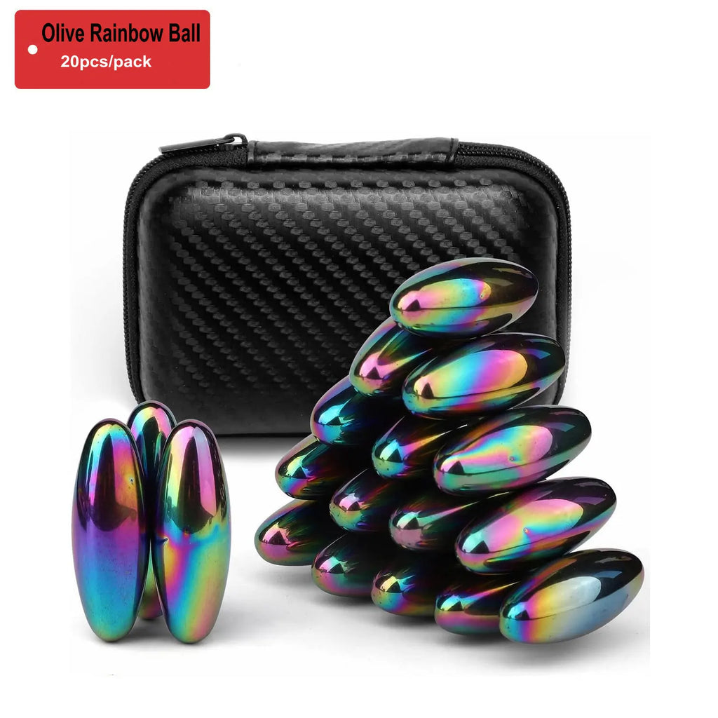 EDC Fidget Toys Oval Magnet Balls,Magnetic Bead Fidgeting Toy for Adult ADHD Autism Fridge Rattle Snake Magnets Sticker Anxiety Atypical Journey Store
