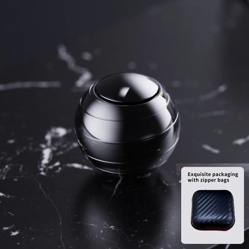 EDC Finger Decompression Metal Desktop Gyroscope Finger Stress-Relieving Toy Stress Relief Visual Fidget Spinner Children's Gift Atypical Journey Store