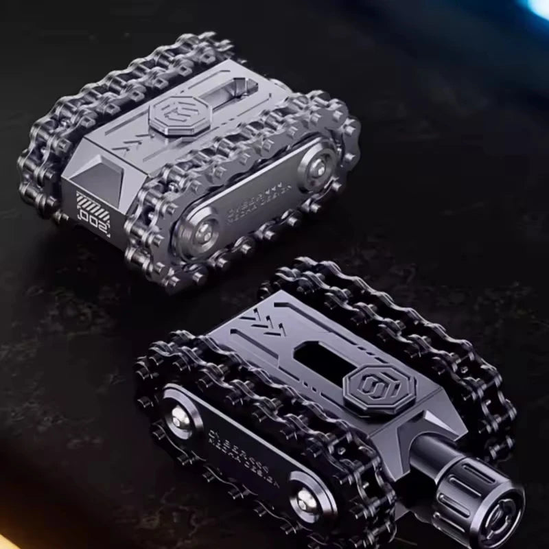 EDC Metal Fidget Spinner Tank 002 Gear Roller Desk Toy Relieving Stress Sensory Toys Anti Stress Fidget Fidgeting Toys Atypical Journey Store