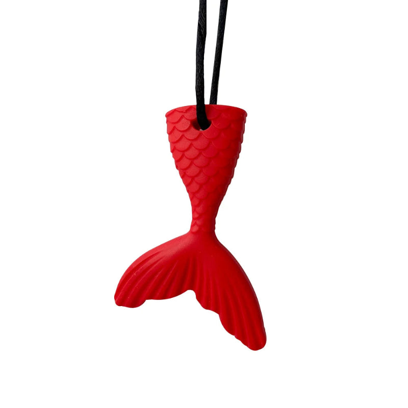1pcs Silicone Teether Kids Chew Necklace Sensory Chewy Pendant Oral Motor Toys Therapy Tools for Autism ADHD chidren's goods Atypical Journey Store