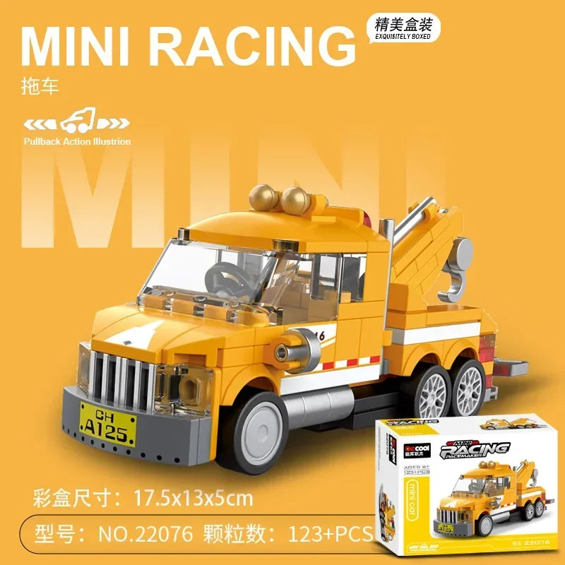 Racing Car Bus Engineering Vehicle Ambulance Pull Back Model Building Blocks Brick Toys Children Boys Compatible With Lego Atypical Journey Store