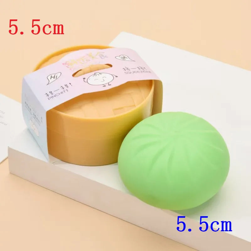 5.5/8.5cm Stress 1-12Pcs Dumpling Squash Toy Dampaline Squishy with Box Dumplings Sensory Squeeze Toy for  Relief Gift Birthday Atypical Journey Store