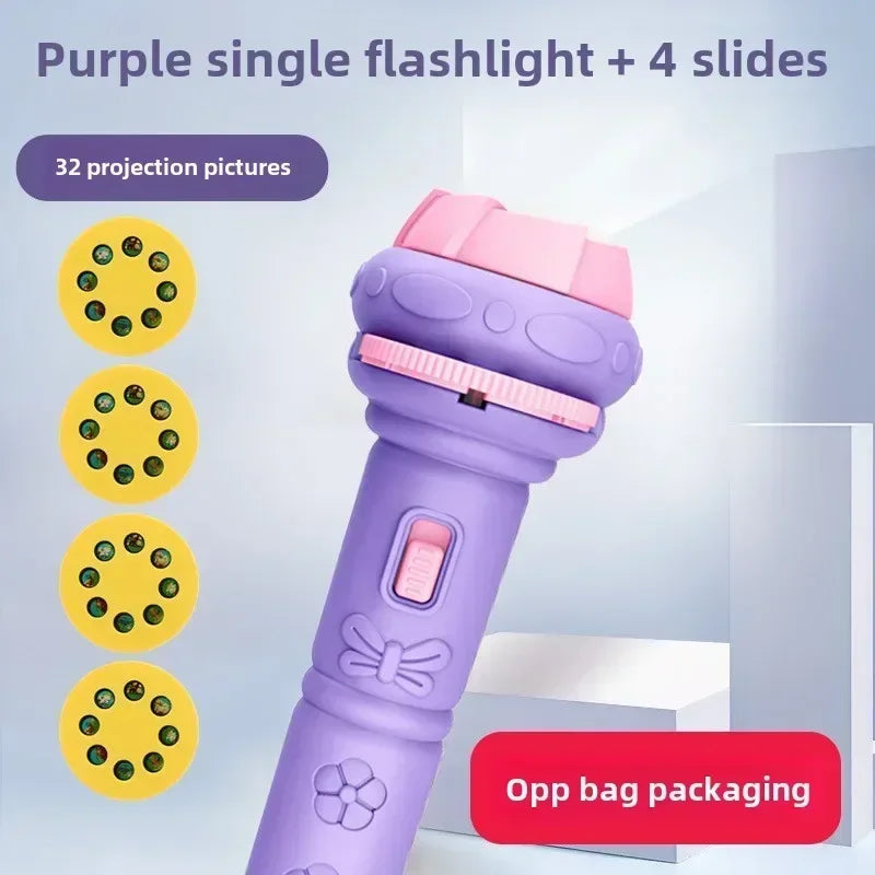 Educational Projector Flashlight Toy for Kids - Luminous Cartoon Patterns for Early Learning and Development Atypical Journey Store