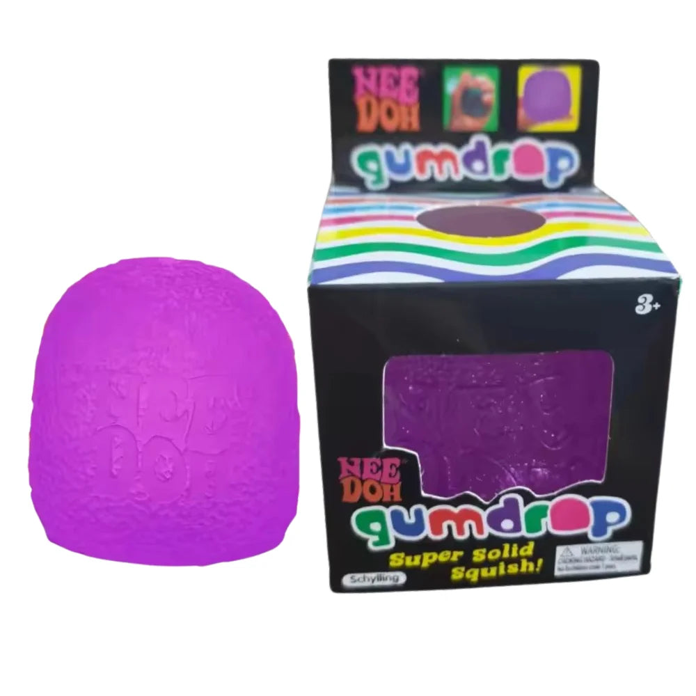 Schylling Mini Candy NeeDoh Gumdrop Soft Sensory Fidget Toy Stress Relief Squeeze Ball Blind Box Atypical Journey Store