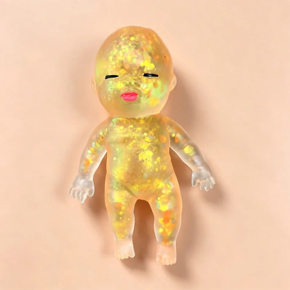 Top Seller Glitter Baby Squishy Toy Slow Rebound Fidget Toy Stress Relief Soft Squeeze Toy Creative Gift for Kids Adults Atypical Journey Store