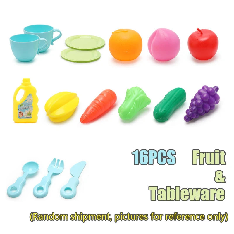 Kids Kitchen Sink Toys Simulation Electric Dishwasher Mini Kitchen Food Pretend Play House Toy Set Children Role Play Girl Toys Atypical Journey Store