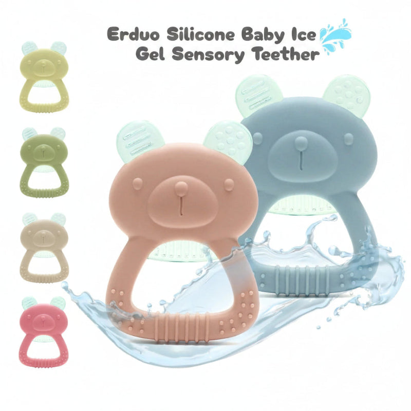 Erduo Silicone Baby Teether Toy - Ice Gel Sensory Chew for Teething Relief, Anxiety, and Autism Support Atypical Journey Store