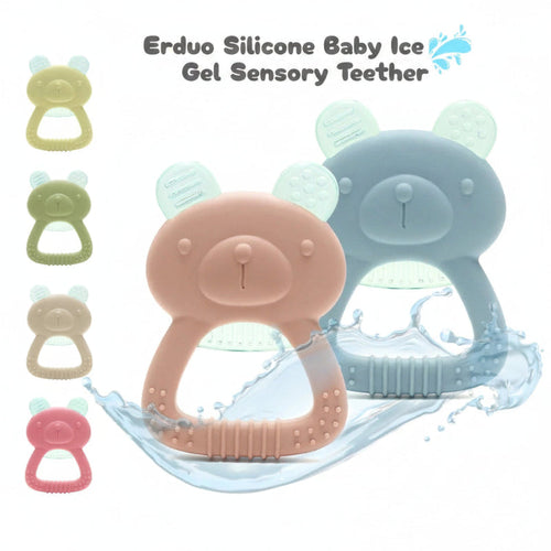 Erduo Silicone Baby Teether Toy - Ice Gel Sensory Chew for Teething Relief, Anxiety, and Autism Support Atypical Journey Store