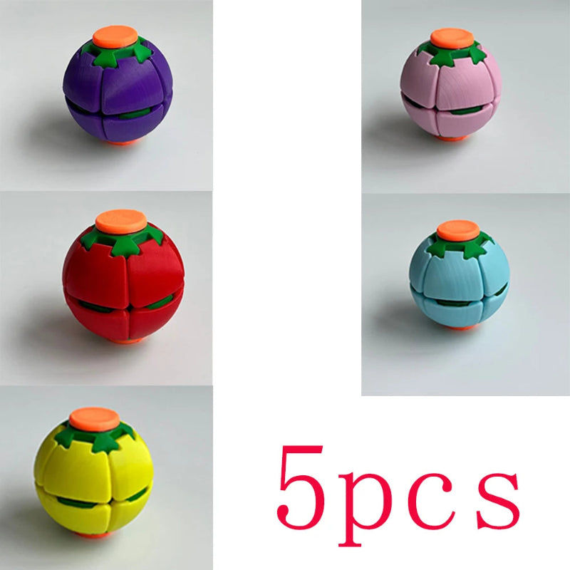 3D Printed Fidget Spinner Ball Press & Spin Stress Relief Toy Squeeze Deformable Fingertip Gyro Mini Portable Anxiety Relief Toy Atypical Journey Store