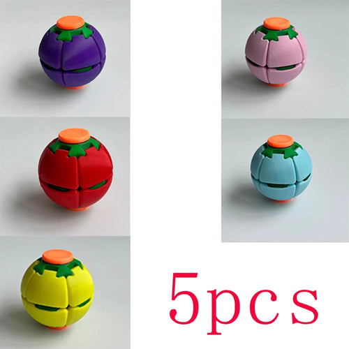 3D Printed Fidget Spinner Ball Press & Spin Stress Relief Toy Squeeze Deformable Fingertip Gyro Mini Portable Anxiety Relief Toy Atypical Journey Store