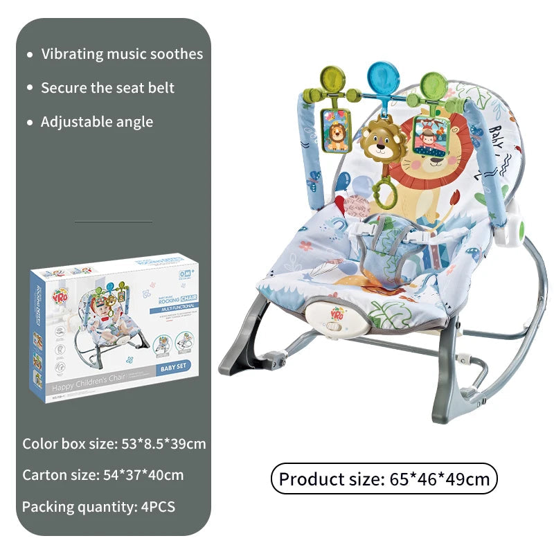 Baby Electric Rocking Chair Cradle with Music & Vibration for Newborns 0-2 Years - Multifunctional Sleep Shaker Atypical Journey Store