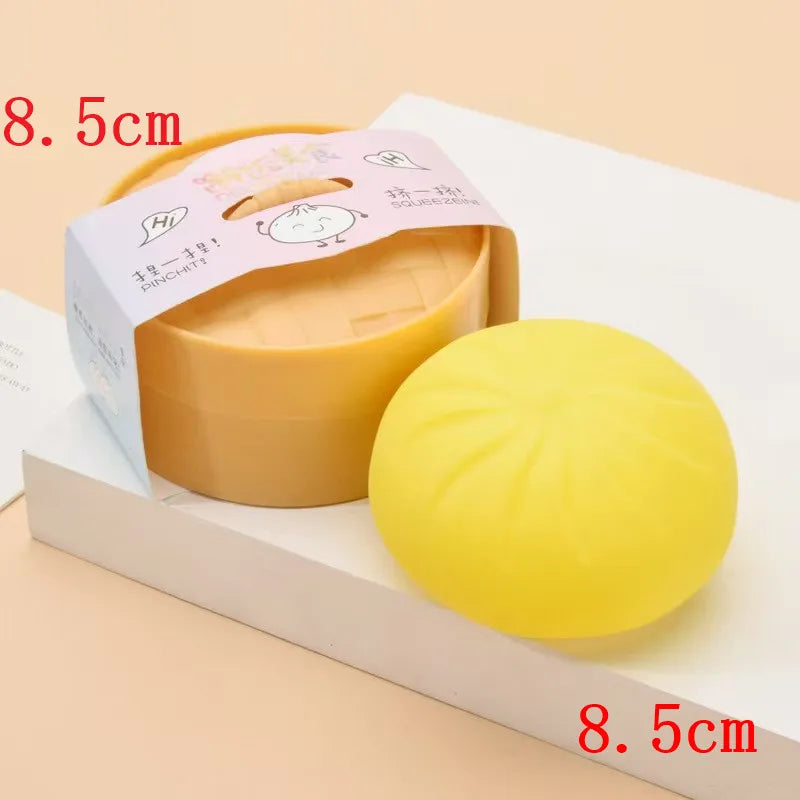 5.5/8.5cm Stress 1-12Pcs Dumpling Squash Toy Dampaline Squishy with Box Dumplings Sensory Squeeze Toy for  Relief Gift Birthday Atypical Journey Store