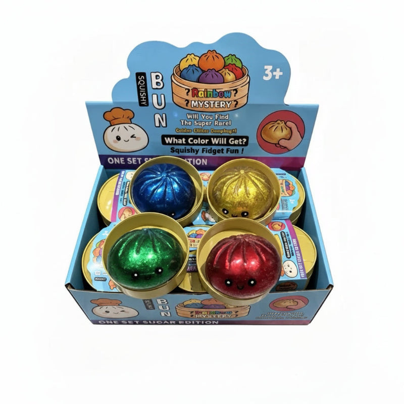 5.5/8.5cm Stress 1-12Pcs Dumpling Squash Toy Dampaline Squishy with Box Dumplings Sensory Squeeze Toy for  Relief Gift Birthday Atypical Journey Store