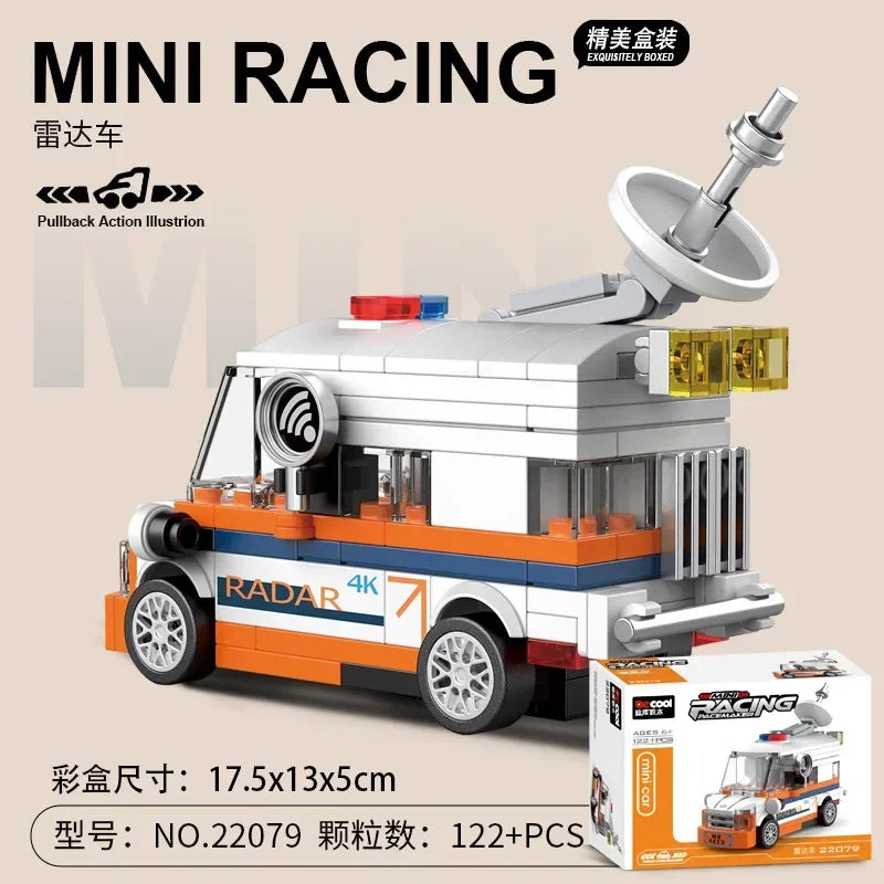 Racing Car Bus Engineering Vehicle Ambulance Pull Back Model Building Blocks Brick Toys Children Boys Compatible With Lego Atypical Journey Store