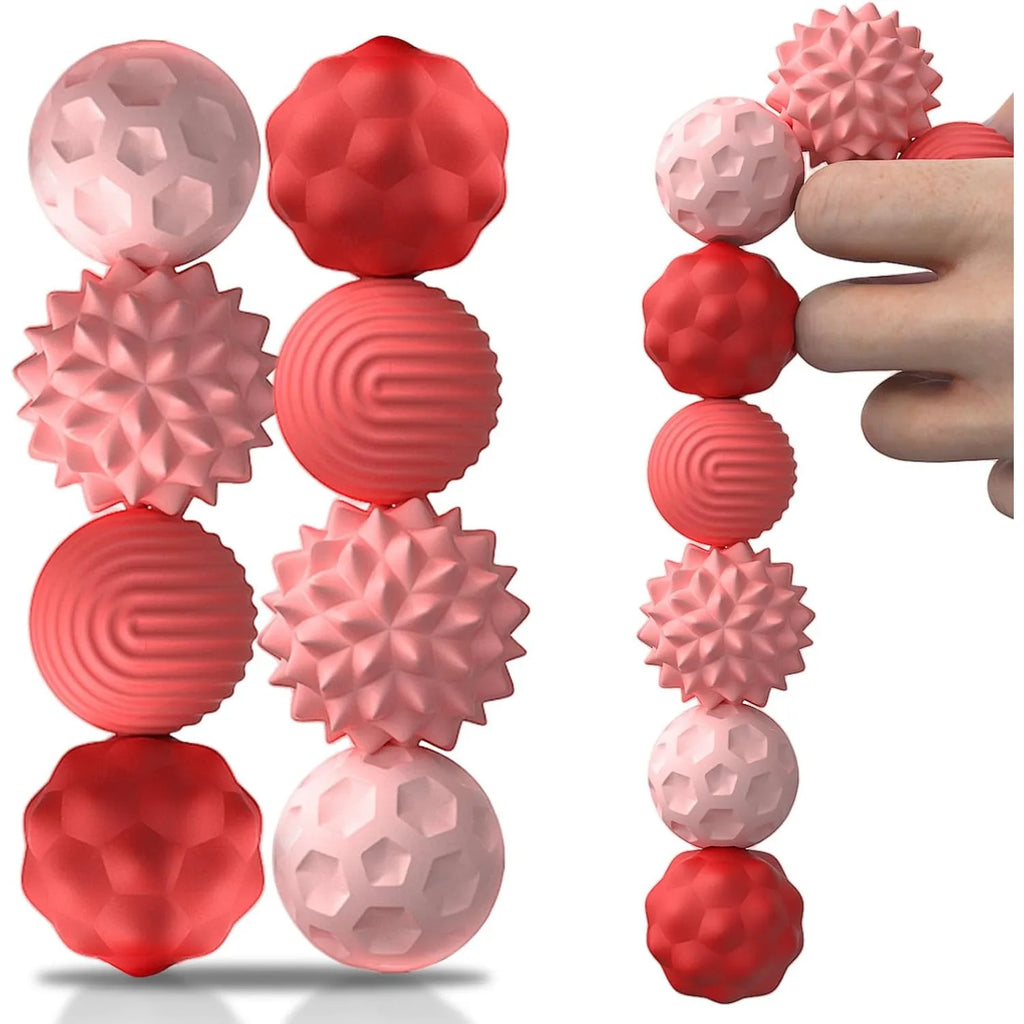 2-8 PCS Magnetic Toy Silicone Magnetic Ball Fidgeting Toy Stress Relief Fingertip Activity Small Decoration Toys Miniature Model Atypical Journey Store