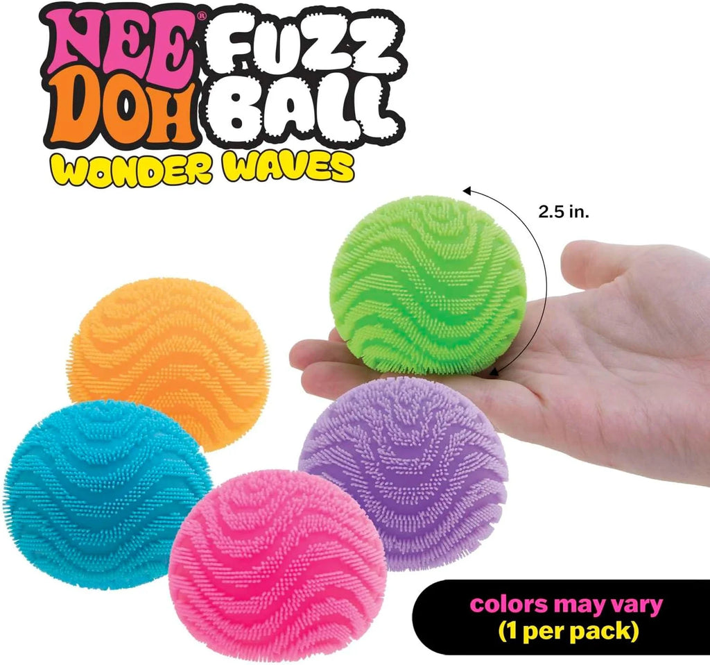 NeeDoh Fuzz Ball Blind Box, Schylling Soft Fuzzy Stress Relief Ball, Squishy Sensory Fidget Toy, Cute Desktop Collectible Gift Atypical Journey Store