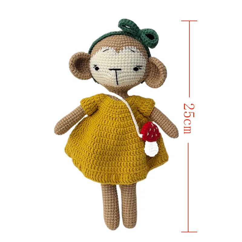 Crochet Lamb Lion Baby Stuffed Animal - Handmade Soothing Toy for Newborns, Sleep Aid & Photography Prop Atypical Journey Store