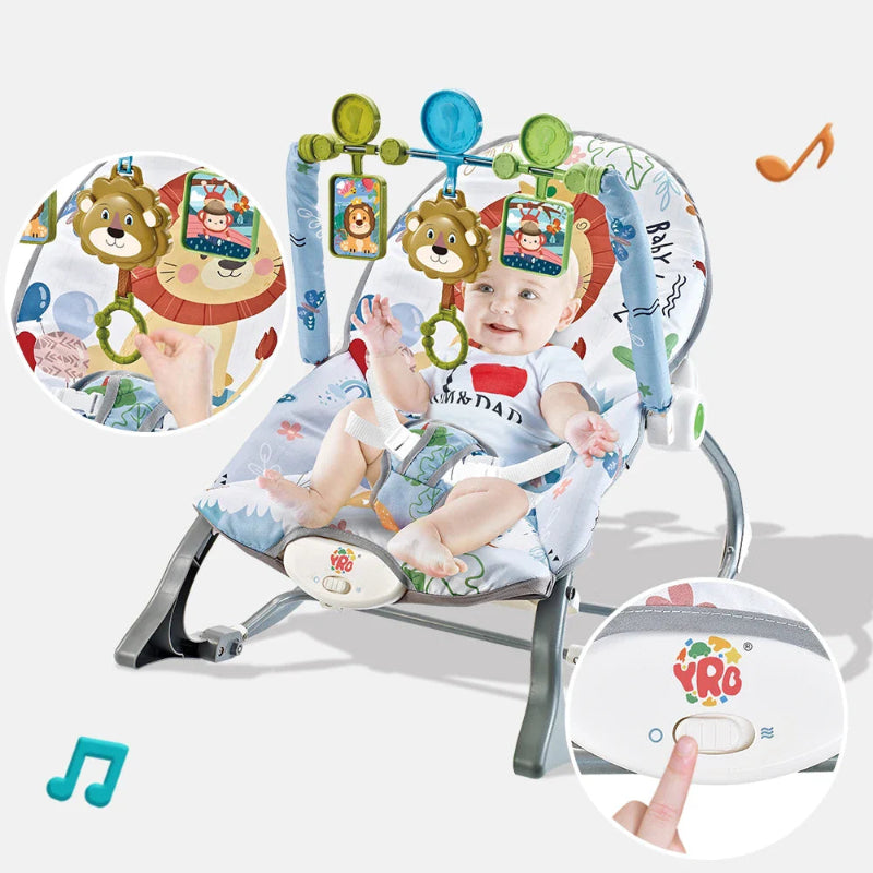 Baby Electric Rocking Chair Cradle with Music & Vibration for Newborns 0-2 Years - Multifunctional Sleep Shaker Atypical Journey Store